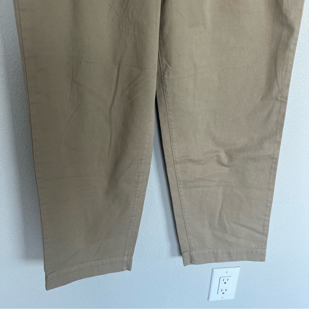AYR The Metropolitan Pleated Twill Trouser Pants Khaki Tan Casual Women’s 12 - Picture 5 of 10